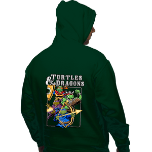 Daily_Deal_Shirts Pullover Hoodies, Unisex / Small / Forest Turtles & Dragons