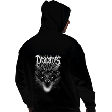 Load image into Gallery viewer, Shirts Pullover Hoodies, Unisex / Small / Black Dracarys Metal