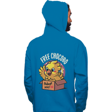 Load image into Gallery viewer, Shirts Zippered Hoodies, Unisex / Small / Royal Blue Adopt A Chocobo