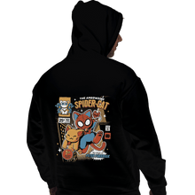 Load image into Gallery viewer, Shirts Pullover Hoodies, Unisex / Small / Black Spider-Cat