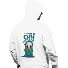 Load image into Gallery viewer, Shirts Pullover Hoodies, Unisex / Small / White Shy!