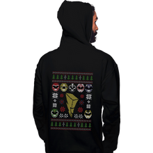 Load image into Gallery viewer, Shirts Pullover Hoodies, Unisex / Small / Black Mighty Morphin Christmas
