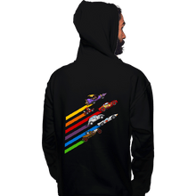 Load image into Gallery viewer, Daily_Deal_Shirts Pullover Hoodies, Unisex / Small / Black Racing Streaks