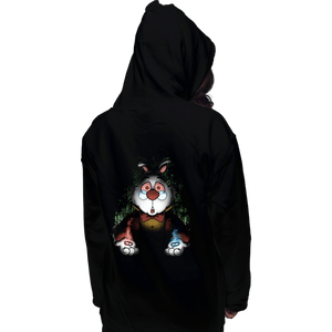 Daily_Deal_Shirts Pullover Hoodies, Unisex / Small / Black White Rabbit