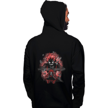 Load image into Gallery viewer, Shirts Zippered Hoodies, Unisex / Small / Black Red Riot Hero