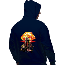 Load image into Gallery viewer, Secret_Shirts Pullover Hoodies, Unisex / Small / Navy Martians Gazing at the Moon