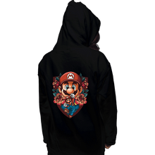Load image into Gallery viewer, Secret_Shirts Pullover Hoodies, Unisex / Small / Black Mario Crest