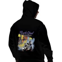 Load image into Gallery viewer, Shirts Pullover Hoodies, Unisex / Small / Black Purple Cloud