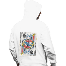 Load image into Gallery viewer, Shirts Pullover Hoodies, Unisex / Small / White Quinn of Clubs