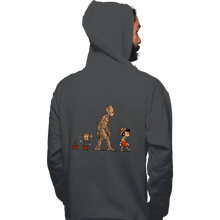 Load image into Gallery viewer, Shirts Pullover Hoodies, Unisex / Small / Charcoal Galactic Evolution