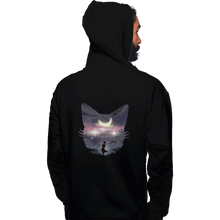 Load image into Gallery viewer, Shirts Pullover Hoodies, Unisex / Small / Black Moon Chaser