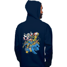 Load image into Gallery viewer, Shirts Pullover Hoodies, Unisex / Small / Navy 90s Mutants