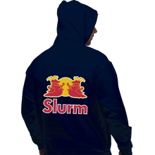 Load image into Gallery viewer, Shirts Zippered Hoodies, Unisex / Small / Navy Slurm Energy Drink