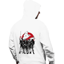 Load image into Gallery viewer, Daily_Deal_Shirts Pullover Hoodies, Unisex / Small / White Ghostbusters Sumi-e