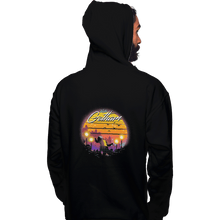 Load image into Gallery viewer, Shirts Zippered Hoodies, Unisex / Small / Black Gotham Wave