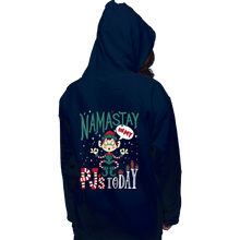 Load image into Gallery viewer, Daily_Deal_Shirts Pullover Hoodies, Unisex / Small / Navy Namastay PJs