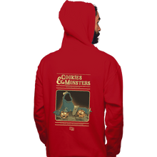 Load image into Gallery viewer, Daily_Deal_Shirts Pullover Hoodies, Unisex / Small / Red Cookies & Monsters