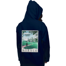 Load image into Gallery viewer, Shirts Pullover Hoodies, Unisex / Small / Navy Visit Hyrule