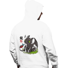 Load image into Gallery viewer, Shirts Pullover Hoodies, Unisex / Small / White Dragon Ink