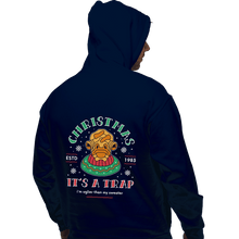 Load image into Gallery viewer, Shirts Pullover Hoodies, Unisex / Small / Navy Uglier Than My Sweater
