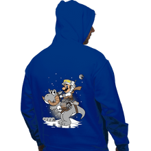 Load image into Gallery viewer, Shirts Pullover Hoodies, Unisex / Small / Royal Blue Mario Strikes Back