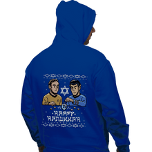 Load image into Gallery viewer, Daily_Deal_Shirts Pullover Hoodies, Unisex / Small / Royal Blue Celebrate Hanukkah