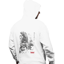 Load image into Gallery viewer, Shirts Pullover Hoodies, Unisex / Small / White Xenomorphs Invasion Sumi-e
