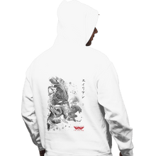 Load image into Gallery viewer, Shirts Pullover Hoodies, Unisex / Small / White Xenomorphs Invasion Sumi-e