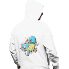 Load image into Gallery viewer, Shirts Pullover Hoodies, Unisex / Small / White Water Ink