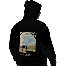 Load image into Gallery viewer, Shirts Pullover Hoodies, Unisex / Small / Black Epona Visit Hyrule
