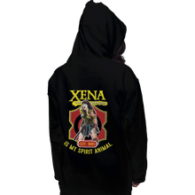 Load image into Gallery viewer, Shirts Pullover Hoodies, Unisex / Small / Black Xena Warrior Spirit Animal