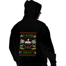 Load image into Gallery viewer, Shirts Pullover Hoodies, Unisex / Small / Black Rated R Christmas