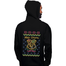 Load image into Gallery viewer, Shirts Zippered Hoodies, Unisex / Small / Black Magic Christmas
