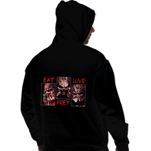 Load image into Gallery viewer, Daily_Deal_Shirts Pullover Hoodies, Unisex / Small / Black Eat Prey Love