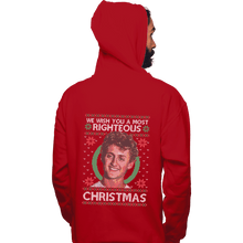 Load image into Gallery viewer, Shirts Zippered Hoodies, Unisex / Small / Red Righteous Christmas