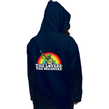 Load image into Gallery viewer, Daily_Deal_Shirts Pullover Hoodies, Unisex / Small / Navy Rainbow Connection
