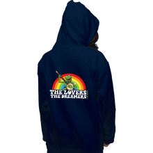 Load image into Gallery viewer, Daily_Deal_Shirts Pullover Hoodies, Unisex / Small / Navy Rainbow Connection