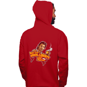 Daily_Deal_Shirts Pullover Hoodies, Unisex / Small / Red The Wings Of Liberty