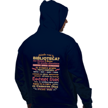 Load image into Gallery viewer, Shirts Zippered Hoodies, Unisex / Small / Navy The Bibliotecas Rap