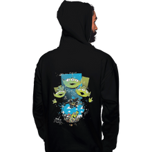 Load image into Gallery viewer, Shirts Pullover Hoodies, Unisex / Small / Black Alien Invasion
