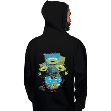 Load image into Gallery viewer, Shirts Pullover Hoodies, Unisex / Small / Black Alien Invasion