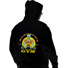 Load image into Gallery viewer, Daily_Deal_Shirts Pullover Hoodies, Unisex / Small / Black Handsome Squidward Gym