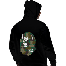 Load image into Gallery viewer, Shirts Zippered Hoodies, Unisex / Small / Black A Bathing Oozaru