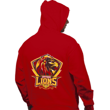 Load image into Gallery viewer, Shirts Pullover Hoodies, Unisex / Small / Red Gryffindors Lions