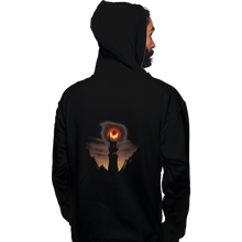 Load image into Gallery viewer, Shirts Pullover Hoodies, Unisex / Small / Black Black Hole Sauron
