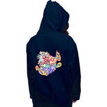 Load image into Gallery viewer, Shirts Pullover Hoodies, Unisex / Small / Navy Magical Silhouettes - Flounder
