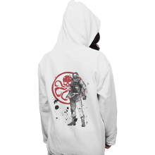 Load image into Gallery viewer, Shirts Pullover Hoodies, Unisex / Small / White Winter Soldier Sumi-e