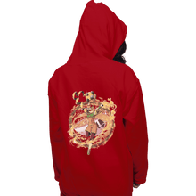 Load image into Gallery viewer, Shirts Zippered Hoodies, Unisex / Small / Red Ramen Fighter