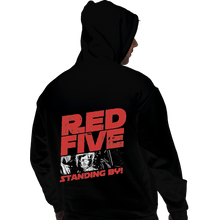 Load image into Gallery viewer, Shirts Pullover Hoodies, Unisex / Small / Black Red 5 Standing By