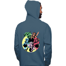 Load image into Gallery viewer, Shirts Pullover Hoodies, Unisex / Small / Indigo Blue Sailor Colors
